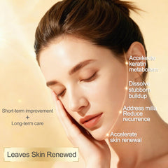Textura sedosa de Sylvirene Milia Remover Serum cuida piel sensible.