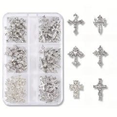Symphonyw cruces para uñas, set de 60 piezas para diseños versátiles.
