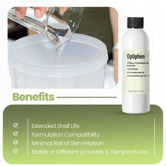 Optiphen en serum, preserva sin alterar la sensación ligera.