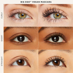 tarte big ego mascara aplicación en pestañas para definición