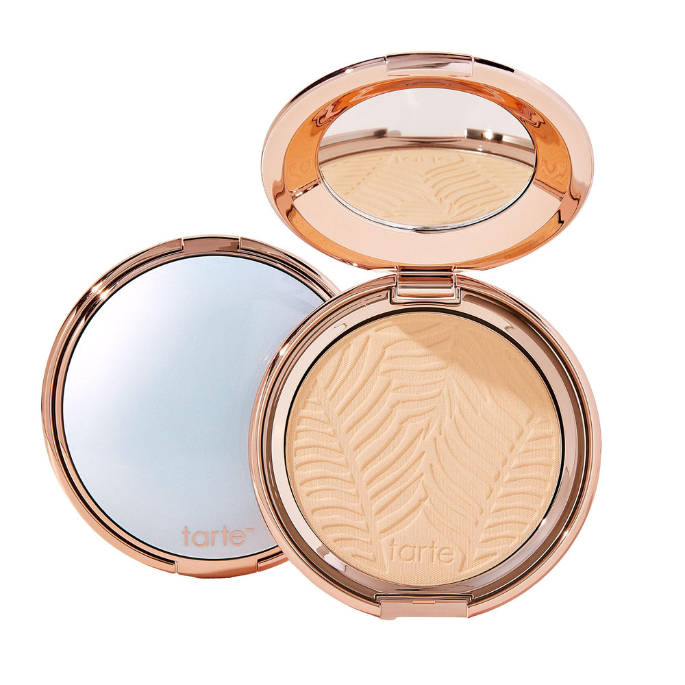 Tarte polvos difuminadores con arcilla amazonica suavizan líneas y poros para piel suave.