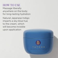 TATCHA Indigo Body Butter envase de 200 ml para uso diario.