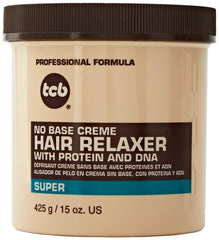 TCB Relajante sin base crema para cabello, botella de 15 oz.