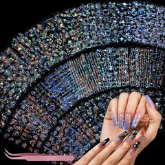 Teenitor Aurora: diseños de uñas con estrellas para un look futurista y fácil de aplicar.
