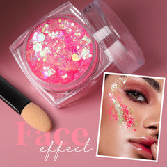 Teenitor brillo para cuerpo en gel rosa, suave y duradero.