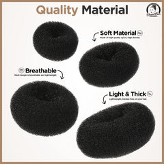 Teenitor Donut para cabello mediano, solución discreta para peinado.
