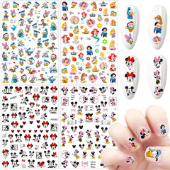 Temote estampas para uñas dibujos animados 3D, ideal para decorar uñas fácilmente.