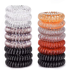 Teqifu coleteros espiral multicolor para peinados sin tirones.