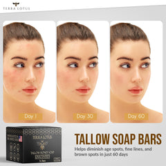 Terra Lotus creamy-lather soap shows gentle cleansing and nourishment.