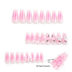Tezocr Uñas coffin rosa con ajuste natural y comodidad.