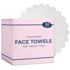 The Skinny Confidential: toallas faciales desechables, 50 unidades, empaque práctico para limpieza diaria