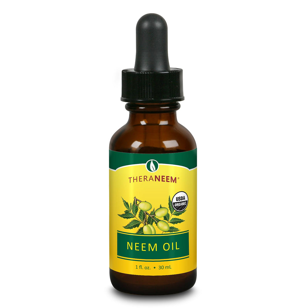 TheraNeem Aceite de Neem: botella, cuidado de piel y cabello, hidratación suave