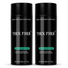 THICK FIBER botella-25g para cobertura rápida y natural del cabello.