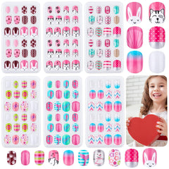 Thrilez Uñas Postizas para Niñas, caja set, opción segura para decorar uñas divertidas