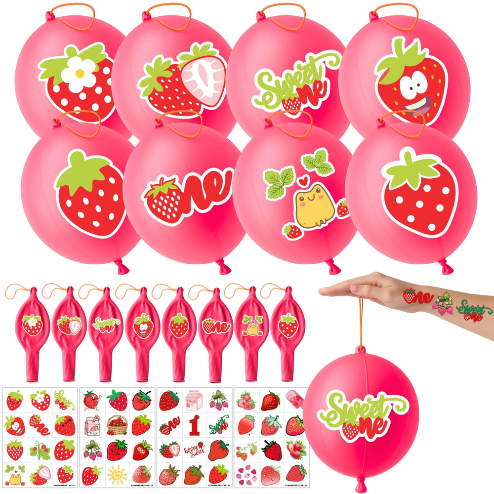 ThuanXuanLoc set de regalos fresa con globos 18 pulgadas para fiestas temáticas