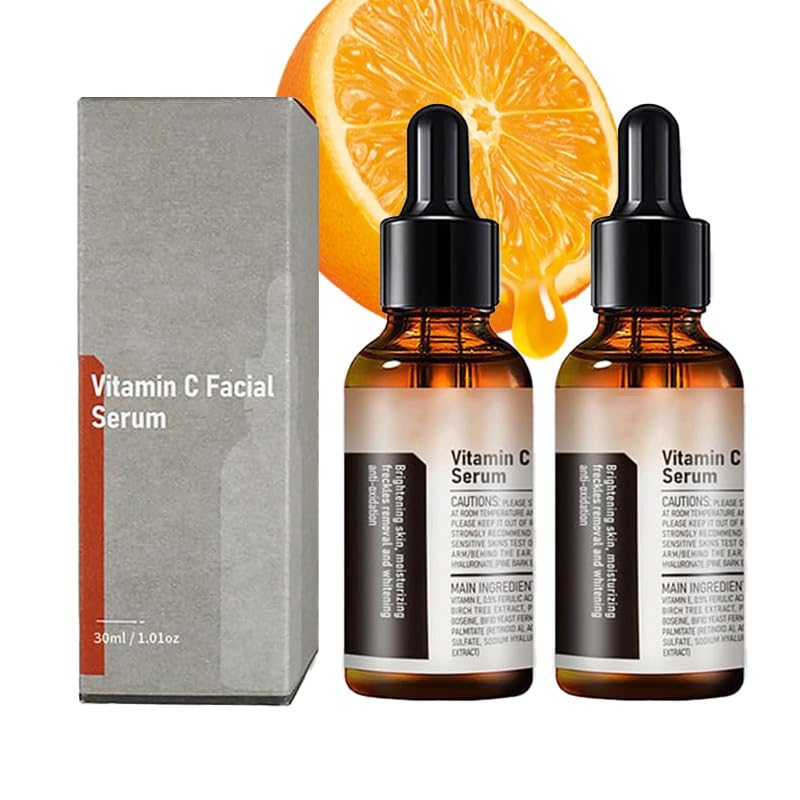 THUIOP suero de vitamina C: dos frascos compactos para uso diario.