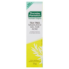 Textura ligera de Thursday Plantation Gel para uso diario en piel propensa al acné