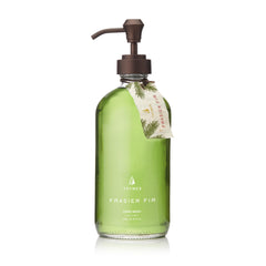 Thymes Frasier Fir, vertido en botella, jabón suave para manos y cuidado de la piel.