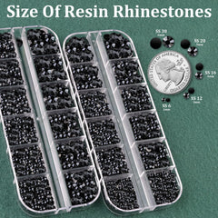 TINKRSTUFF cristales de resina 3 mm con brillo iridiscente para uñas