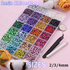 Gemas de resina TINKRSTUFF 3mm brillo delicado para bordados.