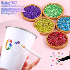 Gemas de resina TINKRSTUFF 4mm variedad de color para decoraciones.