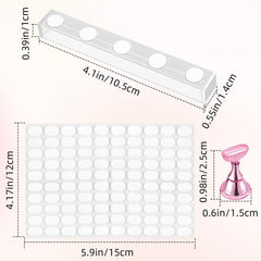 TKYZMS base acrílica estable: soporte robusto para distintas longitudes de uñas