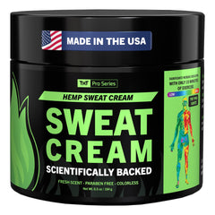 TNT Pro Ignite crema caliente en bote para entrenamiento, activa el calentamiento.