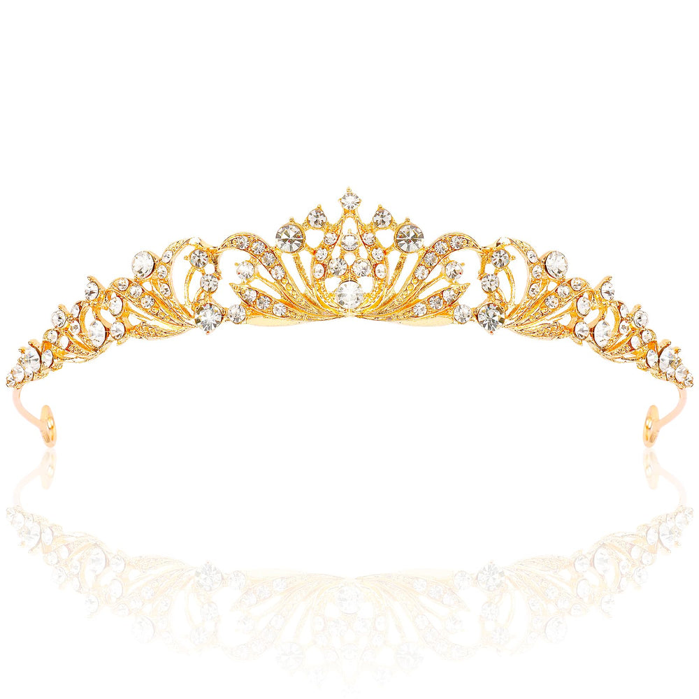 TOBATOBA corona dorada para mujeres, ideal para bodas.