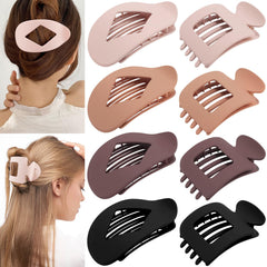 TOBATOBA clips planos grandes mate con sujeción estable para peinados duraderos