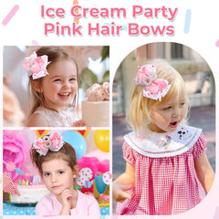 TOKUFAGU lazo rosa para cabello de bebé, perfecto con tutu rosa
