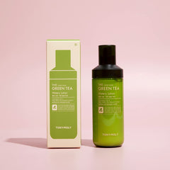 TONYMOLY Chok Chok Green Tea: textura ligera y rápida absorción sin grasa.