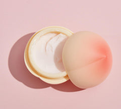 TONYMOLY crema de manos durazno, textura ligera y absorción rápida sin grasa.