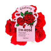 TONYMOLY I’m Rose Mascarilla de hoja, embalaje elegante para hidratación profunda