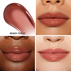 Lip Injection Maximum Plump brillo intenso que realza el nude medio.
