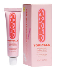 Topicals Faded: botella del suero destacando la claridad de la piel.