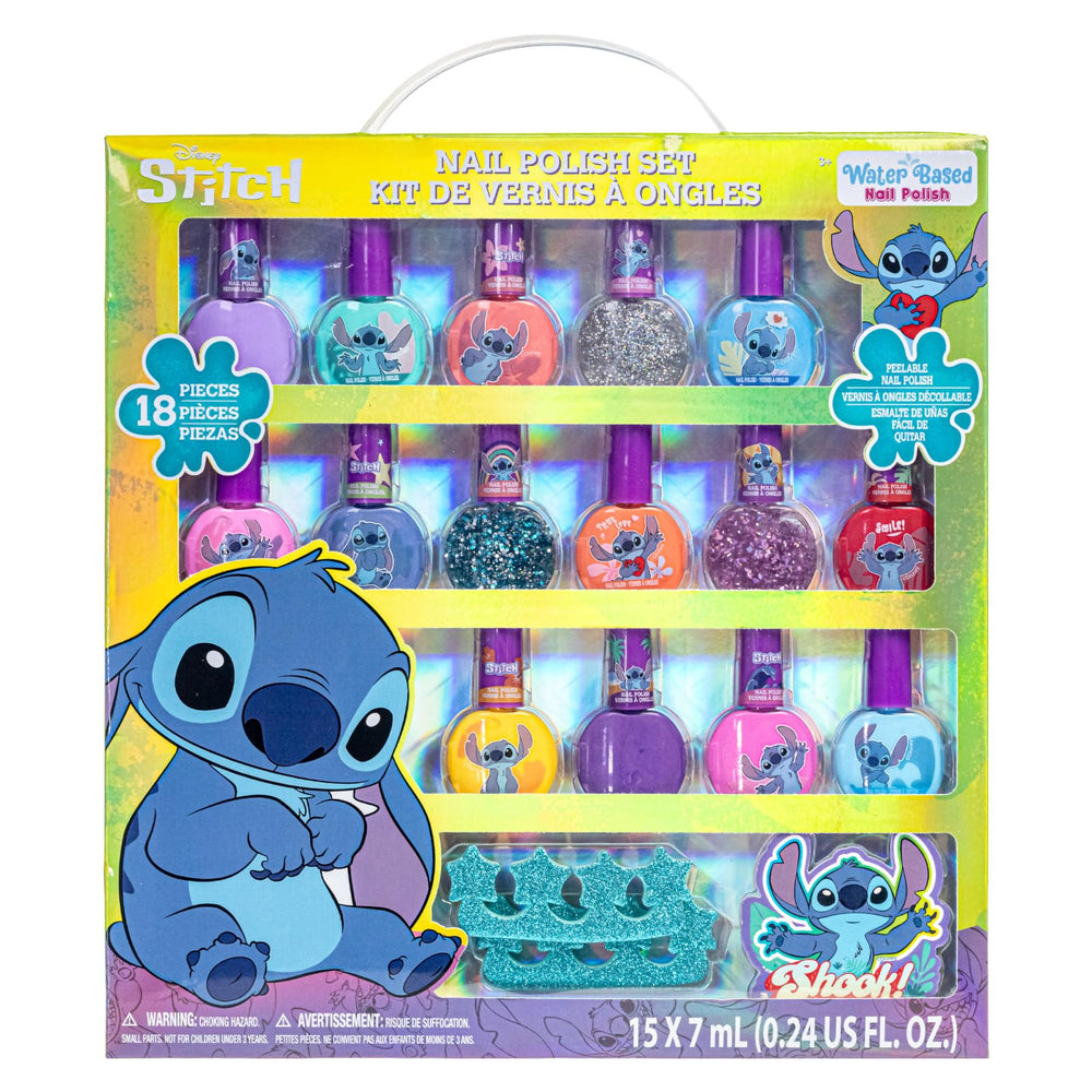 Set de 15 esmaltes Townley Girl Stitch para uñas coloridas y seguras para niñas.