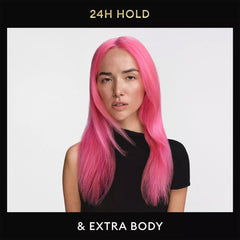 Control de frizz 24 horas con mousse TRESemmé en clima húmedo.