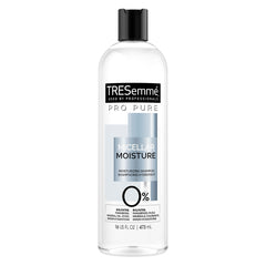 TRESemmé Pro Pure Micelar Hidratación, botella visible mostrando hidratación para cabello seco