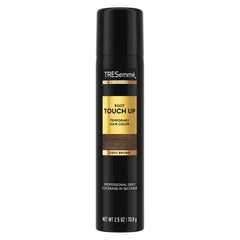 TRESemmé retoque de raíces en spray castano claro, cobertura rápida.