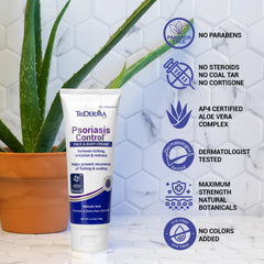 TriDerma Aplicación de crema en la palma, rápida absorción.