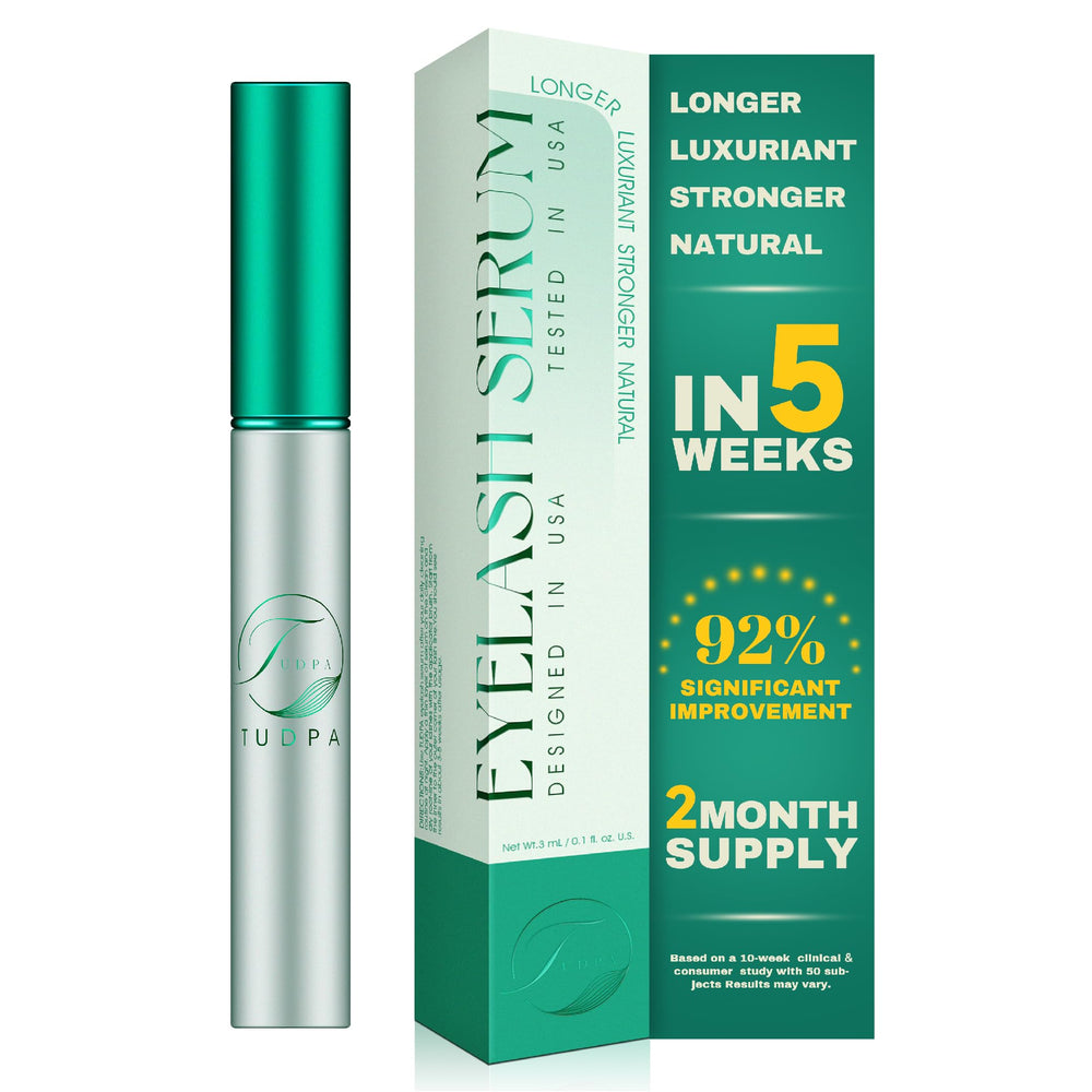 Serum TUDPA para pestañas, envase de 3 ml, uso diario suave