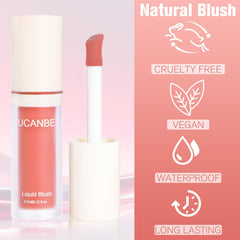 UCANBEMAKEUP Dewy Liquid Blush: acabado húmedo que realza el brillo diario