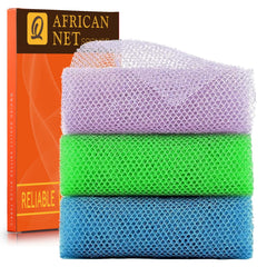 Esponja exfoliante africana morada de UJFQBH para una limpieza suave y revitalizante.