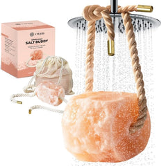 UMAID sal Himalaya rosa colgante para ducha, spa en la ducha