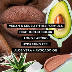 Urban Decay Vice Hydrating, labios nutridos por aloe vera y aceite de aguacate.