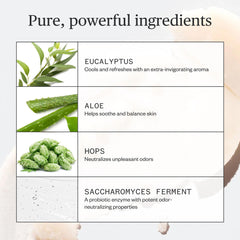 Ursa Major Hoppin' Fresh: ingredientes naturales que absorben la humedad suavemente.