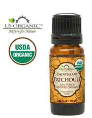 US Organic Patchouli: etiqueta USDA certificada que garantiza orgánico.