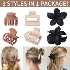USDNICE clip de cabello en varias tallas rosa para todo tipo