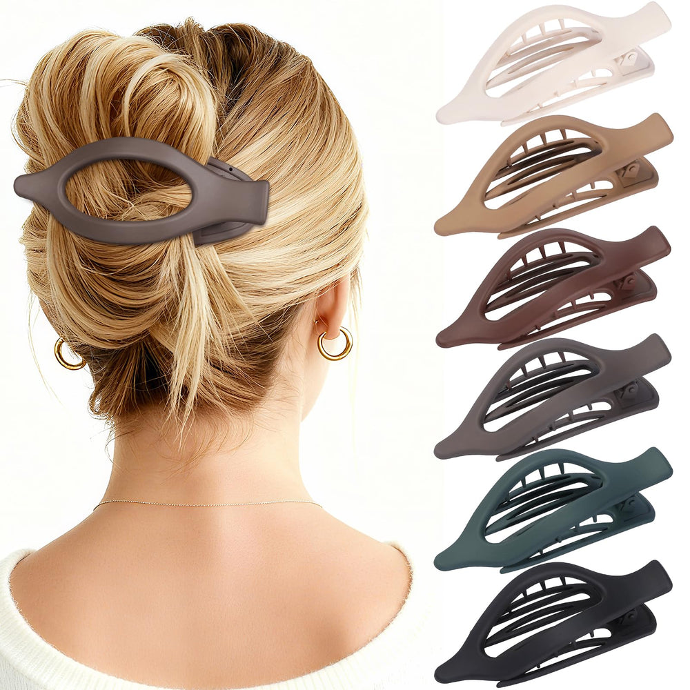 USDNICE clips planos mate, detalle suave para peinados elegantes.