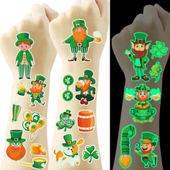 USHJNV tatuajes temporales trébol: decoran y celebran el Día de San Patricio.